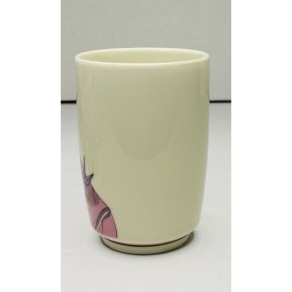 Japanese Geisha Girl Porcelain Tea Cup Head Combs and Sewing 4.5x3” Read Desc. - Picture 4 of 7